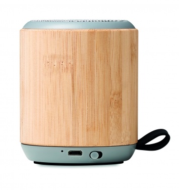 Logo trade promotional item photo of: 5.3 wireless bamboo speaker