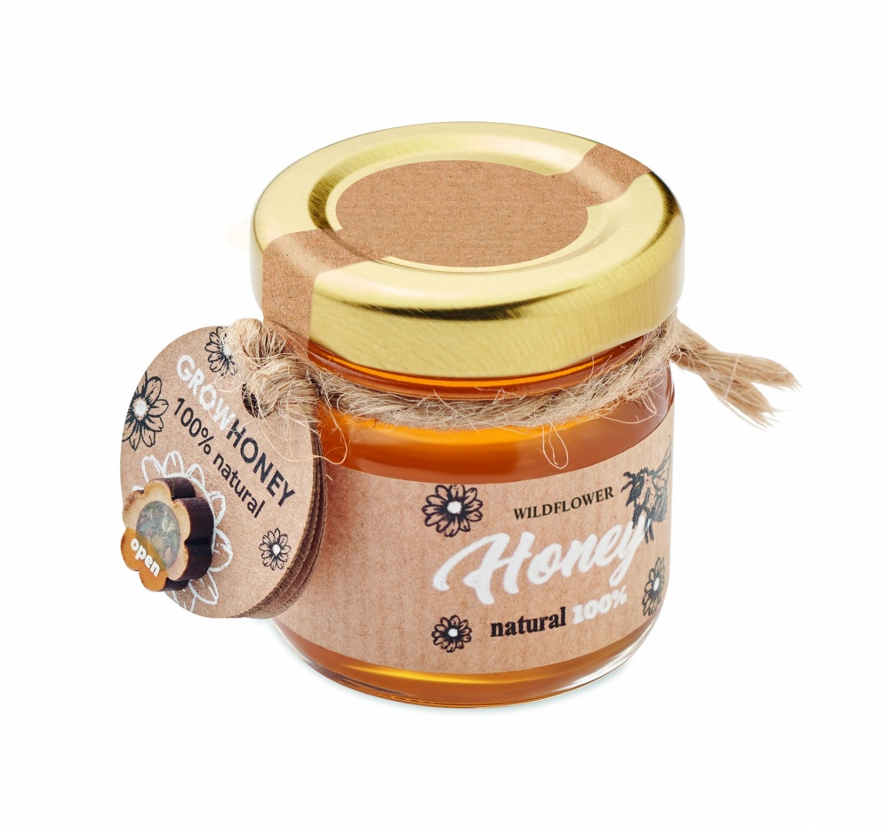 Logotrade promotional merchandise image of: Wildflower honey jar 50 gr