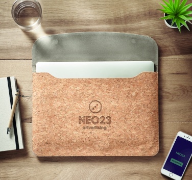 Logotrade business gifts photo of: Cork laptop bag magnetic flap