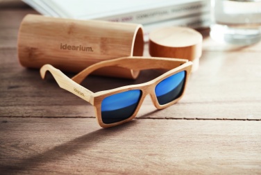 Logotrade promotional items photo of: Sunglasses and case in bamboo KEILA