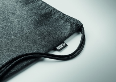 Logotrade advertising product image of: RPET felt drawstring bag