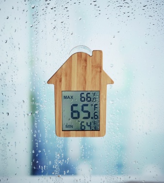 Logotrade promotional product picture of: Bamboo weather station HISA