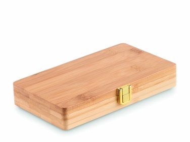 Logo trade business gift photo of: 21 pcs tool set in bamboo case