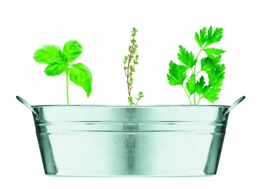 Logotrade promotional giveaways photo of: Zinc tub with 3 herbs seeds