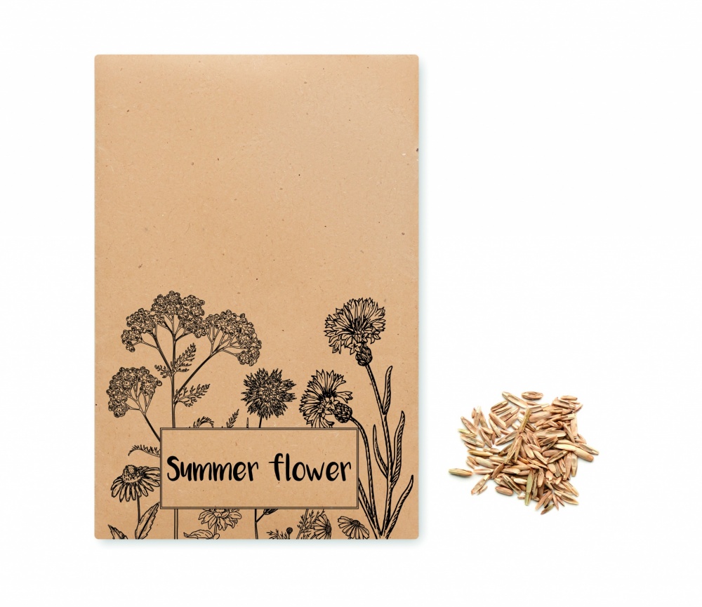 Logo trade business gifts image of: Flowers mix seeds in envelope