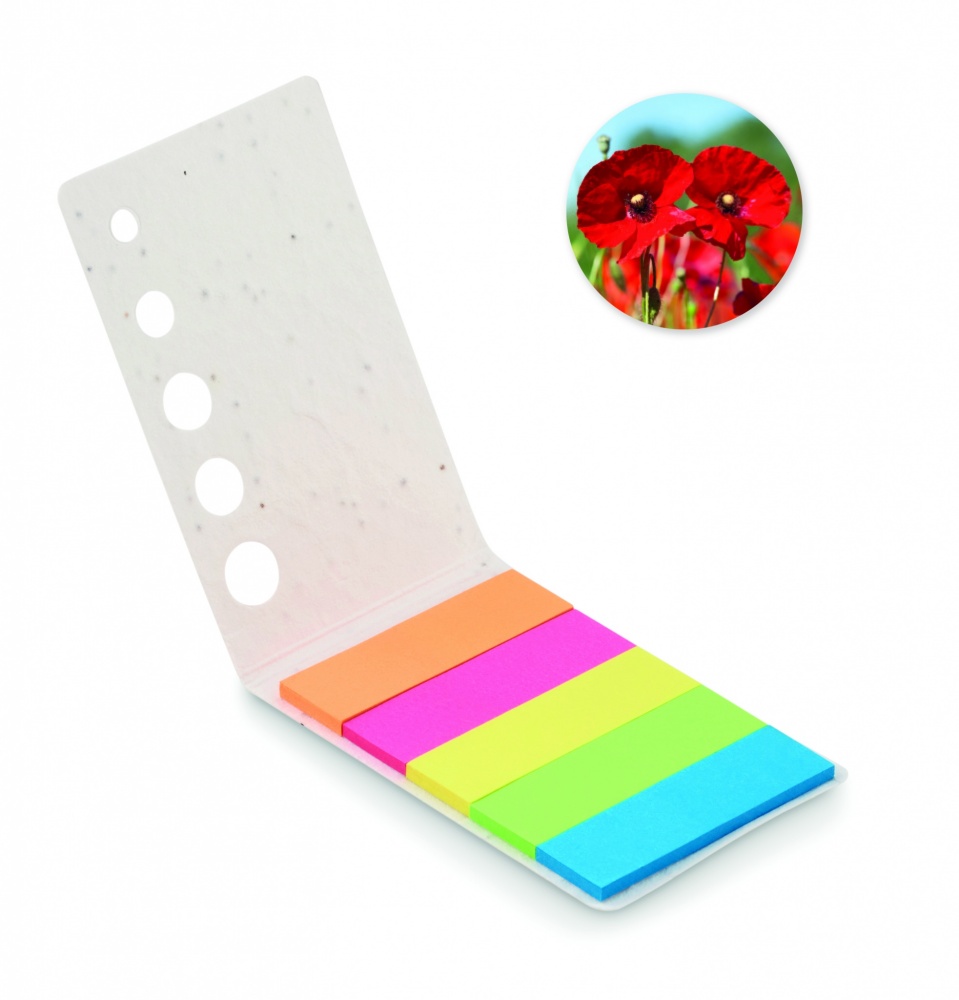 Logotrade promotional products photo of: Seed paper page markers pad