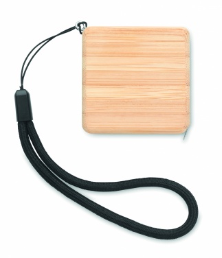 Logotrade advertising products photo of: Measuring tape in bamboo 1m