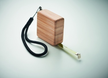 Logotrade advertising product image of: Measuring tape in bamboo 1m