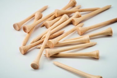 Logo trade promotional product photo of: 20 bamboo golf tees set