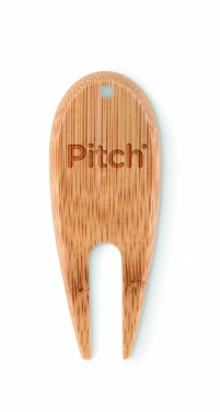 Logo trade advertising products picture of: Bamboo golf divot tool