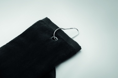 Logo trade promotional gift photo of: Cotton golf towel with hanger