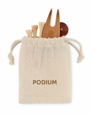 Logo trade promotional products image of: Golf accessories set in pouch