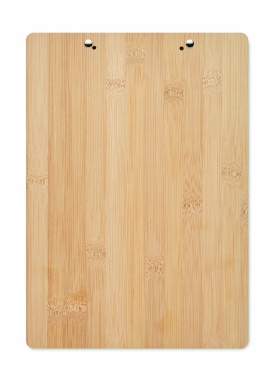 Logo trade promotional items image of: A4 bamboo clipboard
