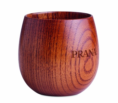 Logo trade corporate gift photo of: Oak wooden mug 250 ml