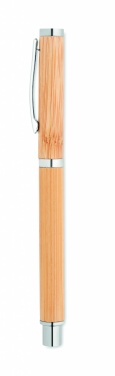 Logo trade promotional gifts image of: Bamboo gel pen