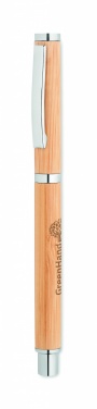 Logo trade promotional gifts picture of: Bamboo gel pen