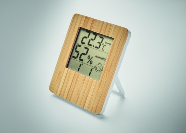 Logotrade promotional merchandise picture of: Bamboo weather station