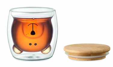 Logo trade promotional giveaway photo of: Double wall borosilicate mug