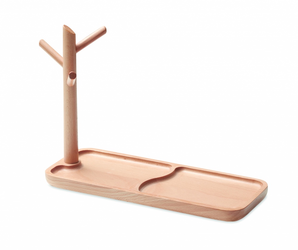 Logo trade promotional giveaways image of: Wooden organizer tray