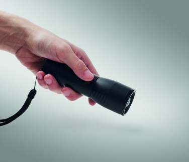 Logo trade promotional giveaways image of: Small aluminium LED flashlight