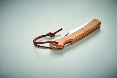Logotrade corporate gift image of: Foldable knife in bamboo