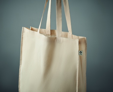 Logo trade promotional merchandise image of: Organic cotton shopping bag