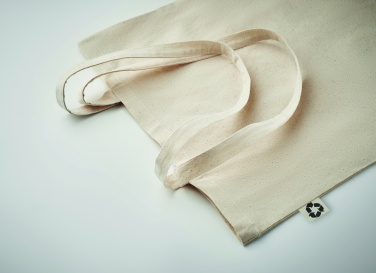 Logo trade promotional products image of: Recycled cotton shopping bag