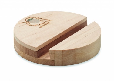 Logo trade corporate gifts picture of: Birch Wood phone stand