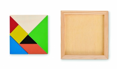 Logotrade promotional product image of: Tangram puzzle in wood