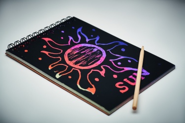 Logo trade promotional products picture of: Scratching paper notebook