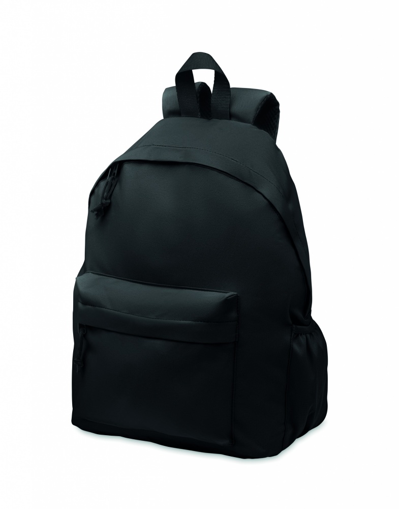 Logo trade promotional products image of: 600D RPET polyester backpack