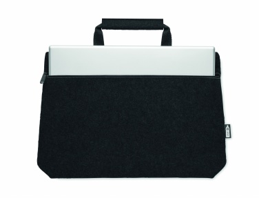 Logo trade business gifts image of: RPET felt zippered laptop bag
