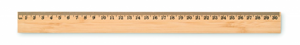 Logo trade promotional products picture of: Ruler in bamboo 30 cm