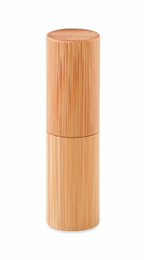 Logo trade corporate gift photo of: Lip balm in bamboo tube box