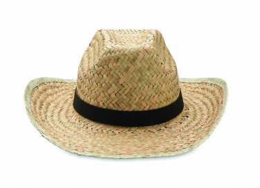 Logo trade promotional merchandise image of: Natural straw cowboy hat