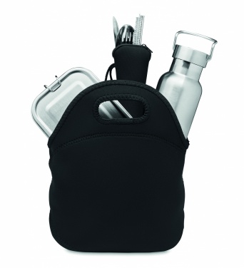 Logo trade promotional merchandise picture of: Lunch set in stainless steel