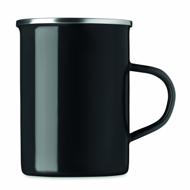 Logo trade promotional merchandise photo of: Metal mug with enamel layer