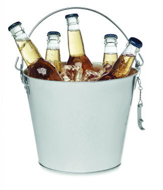 Logo trade promotional merchandise photo of: Metal beer bucket 4L