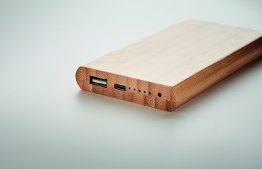 Logotrade advertising products photo of: 6000 mAh Bamboo power bank