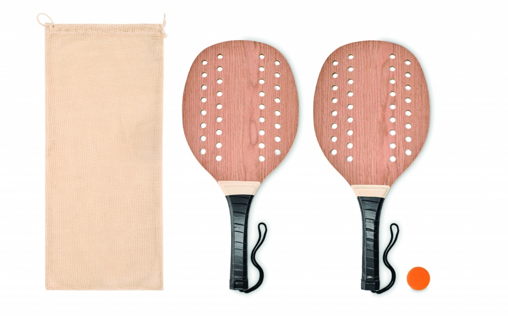 Logotrade promotional merchandise picture of: Rosewood beach tennis set