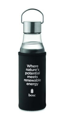 Logo trade promotional merchandise image of: Glass bottle 500 ml