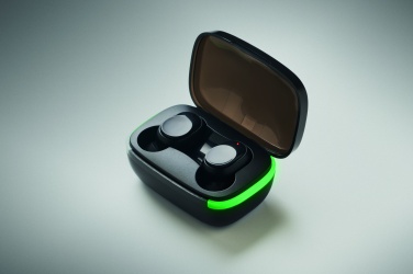 Logo trade promotional merchandise photo of: TWS earbuds with charging case