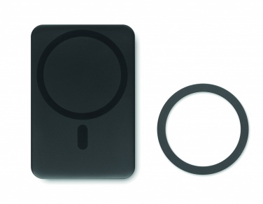Logo trade advertising products picture of: Magnetic wireless charger 15W powerbank 5000 mAh