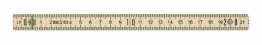 Logotrade promotional products photo of: Carpenter ruler in wood 2m