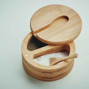 Logotrade promotional giveaways photo of: Salt and pepper bamboo box