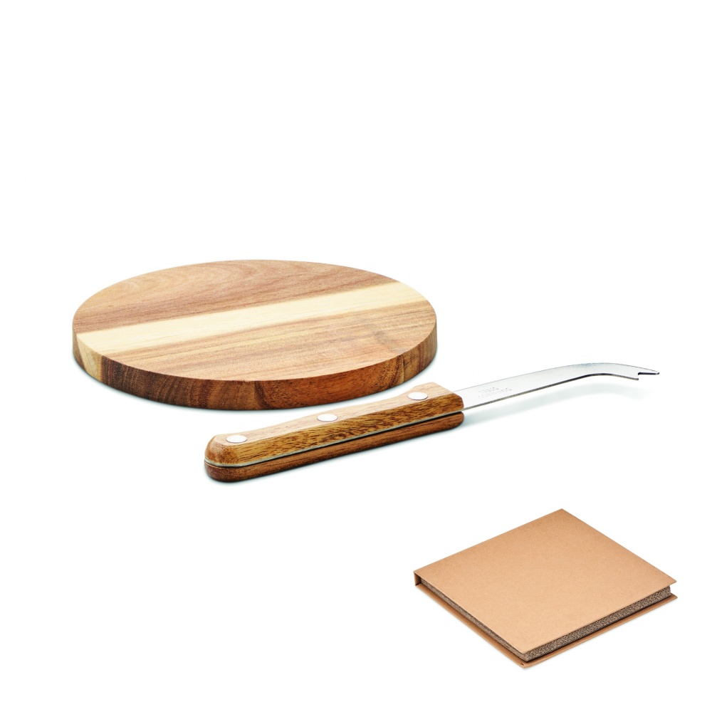 Logotrade promotional giveaways photo of: Acacia cheese board set Dresden