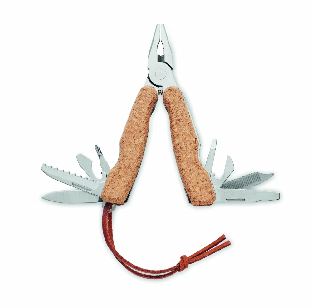 Logo trade promotional gift photo of: Multi tool pocket knife cork