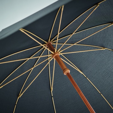 Logo trade advertising products image of: 23,5 inch RPET/bamboo umbrella