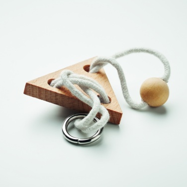 Logotrade corporate gift image of: Wooden brain teaser triangle