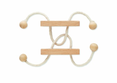 Logo trade promotional merchandise photo of: Wooden brain teaser rectangle